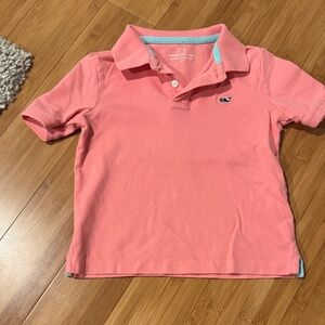 Vineyard Vines Kids Coral Polo Shirt